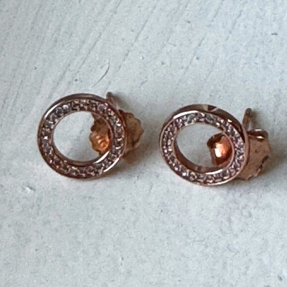 Pandora Rose ™ Forever Pandora Stud Earrings 280585cz - Picture 3 of 3